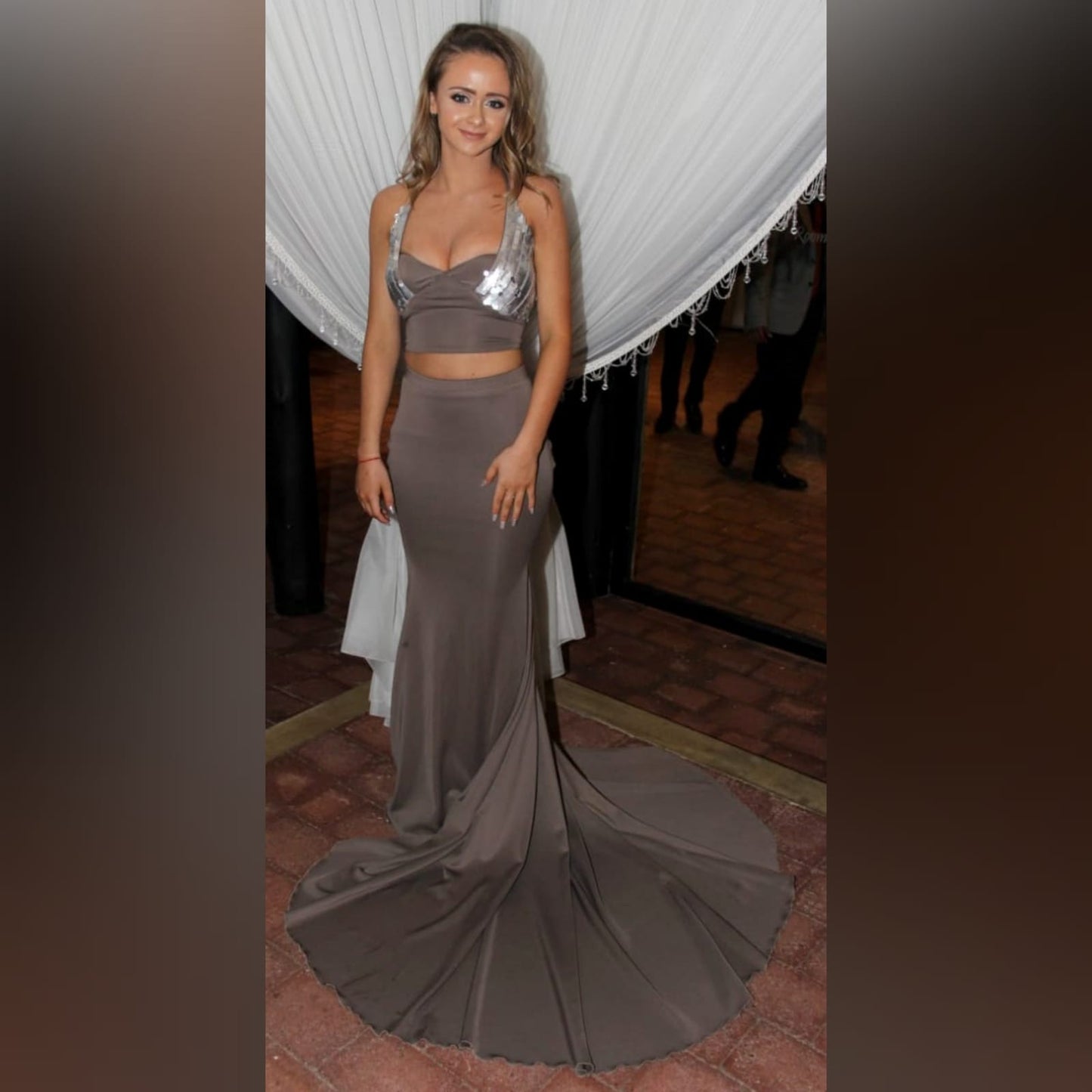 Noir Eclipse Two-Piece Gown
