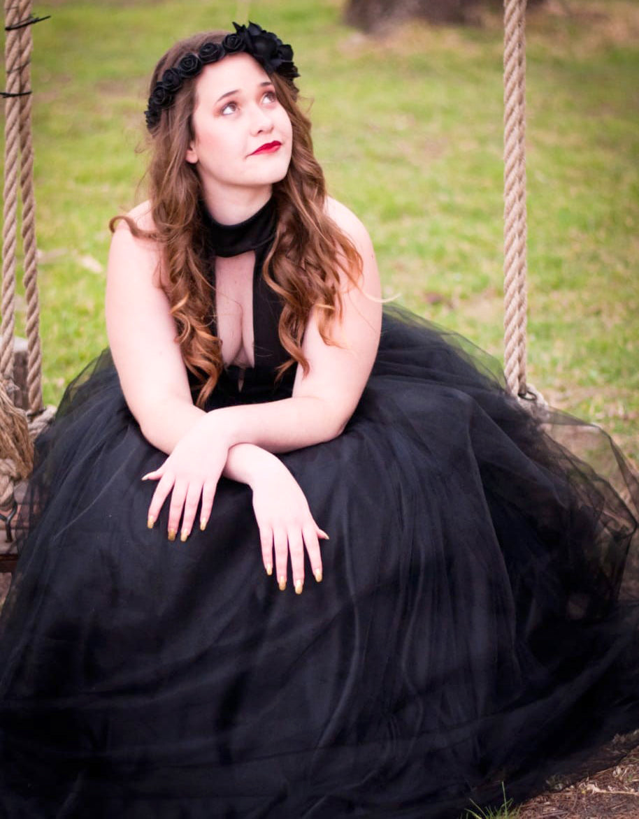 Regal Ballgown with a Dramatic Open Back