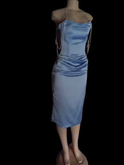 Celeste Pearl Corset Midi Dress