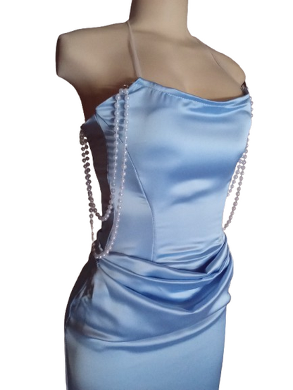Celeste Pearl Corset Midi Dress