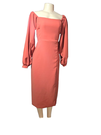 Sienna Square-Neck Midi Dress