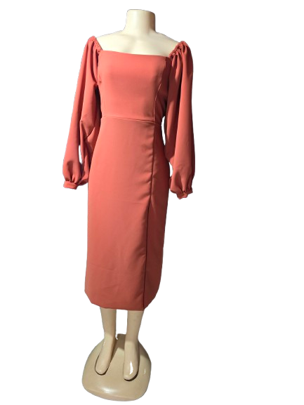 Sienna Square-Neck Midi Dress