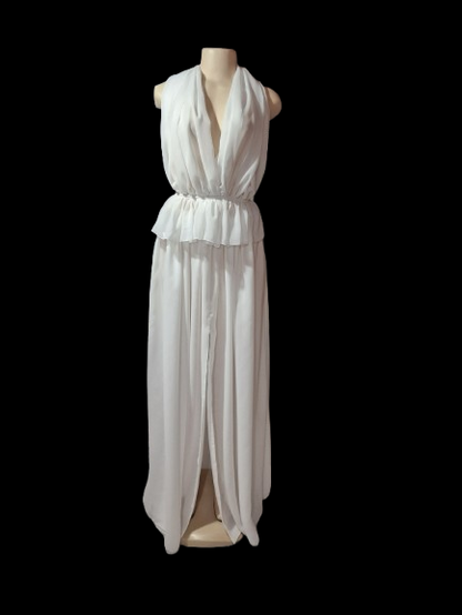 Ethereal Chiffon Two-Piece Goddess Dress