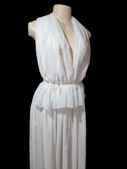Ethereal Chiffon Two-Piece Goddess Dress