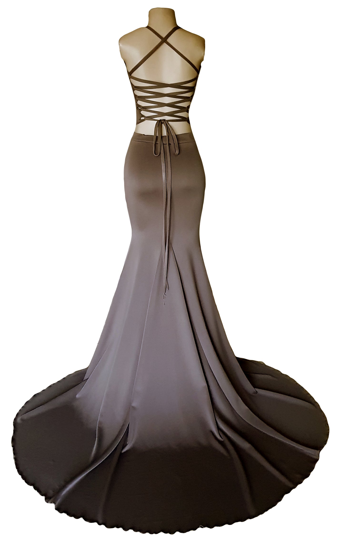 Noir Eclipse Two-Piece Gown