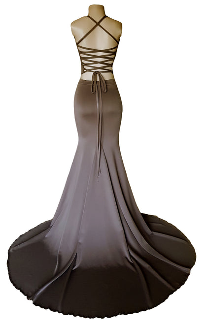 Noir Eclipse Two-Piece Gown