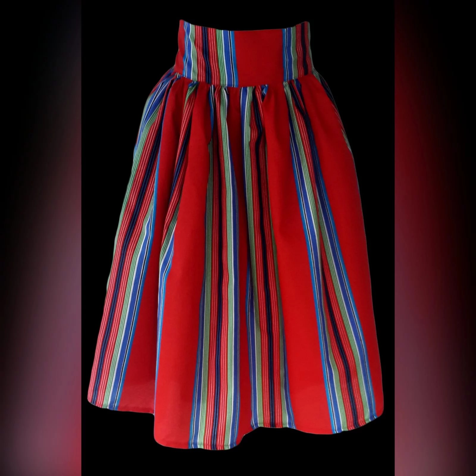 High waist traditional red venda skirt 4 high waist traditional red venda skirt