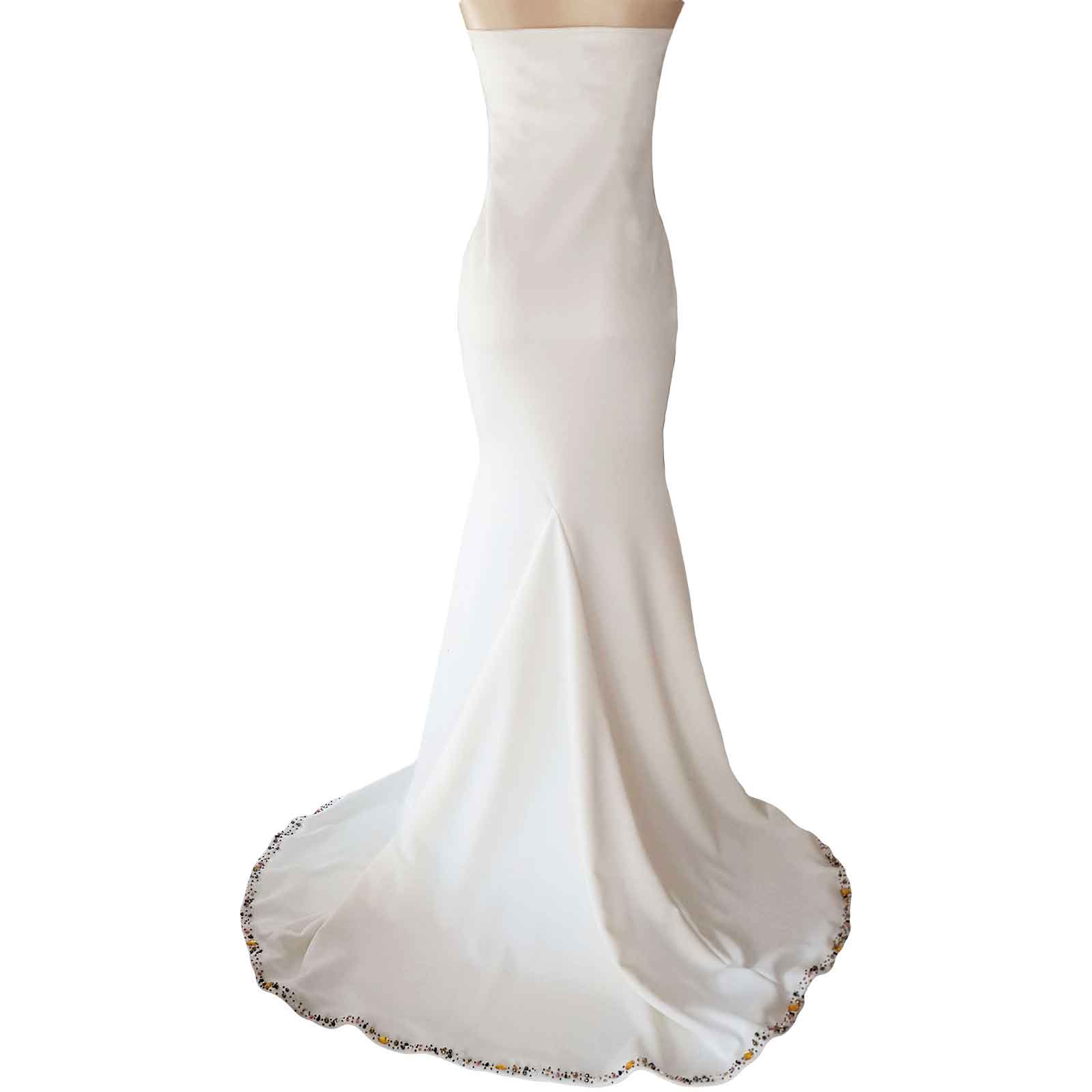 Ivory boobtube sweetheart soft mermaid wedding dress 2 ivory boob tube sweetheart soft mermaid wedding dress