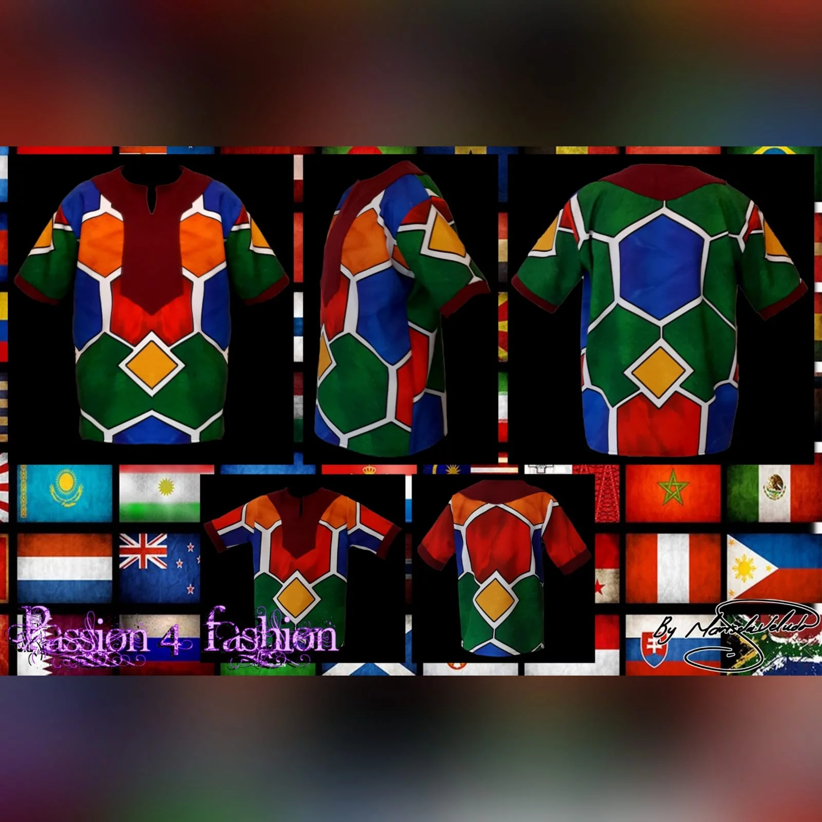 Camisas de correspondência pai e filho tradicional 3 camisas de tecido africano ndebele de pai e filho