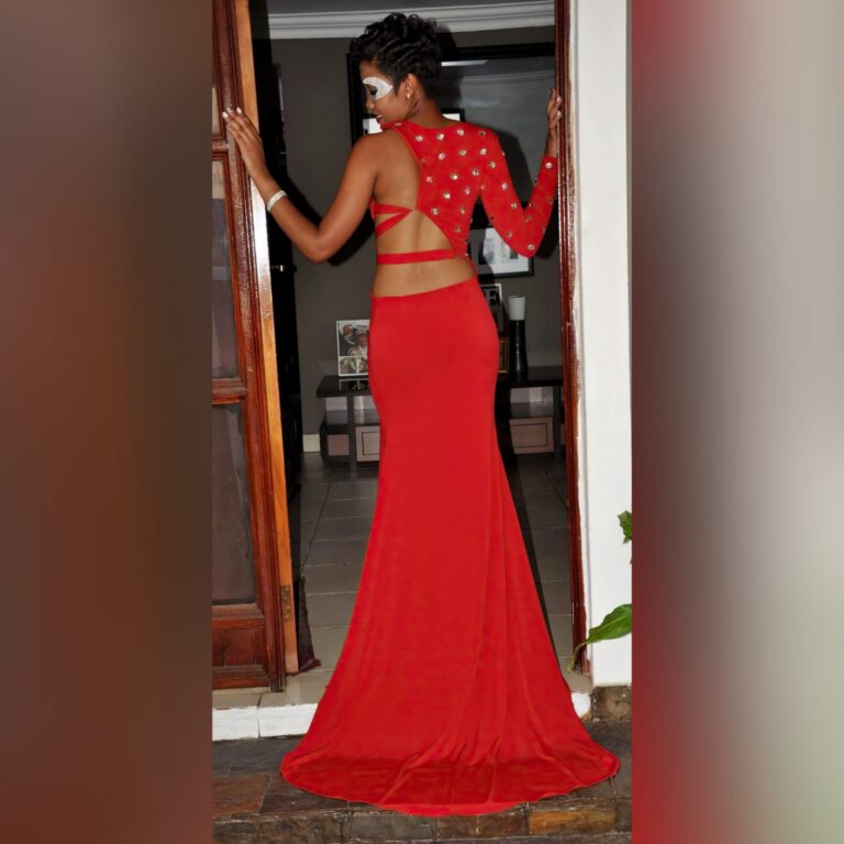 Red Sexy Different Sweet 16 Birthday Party Evening Dress - Marisela