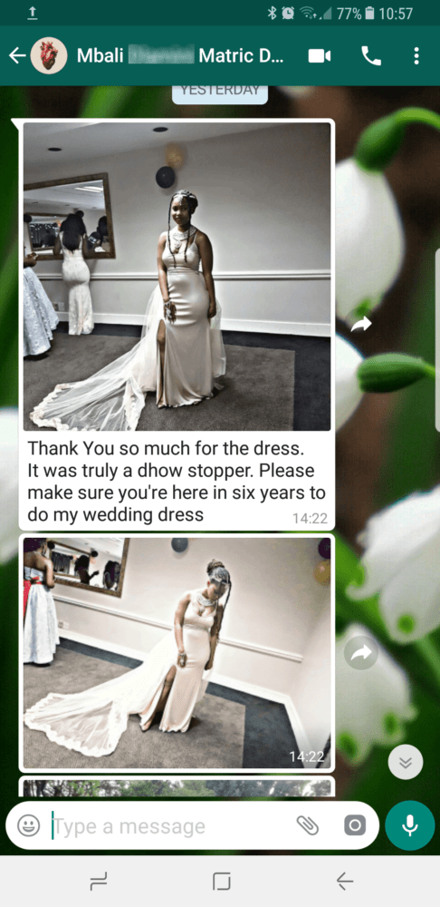 Mbali - 2017 - wedding dress review