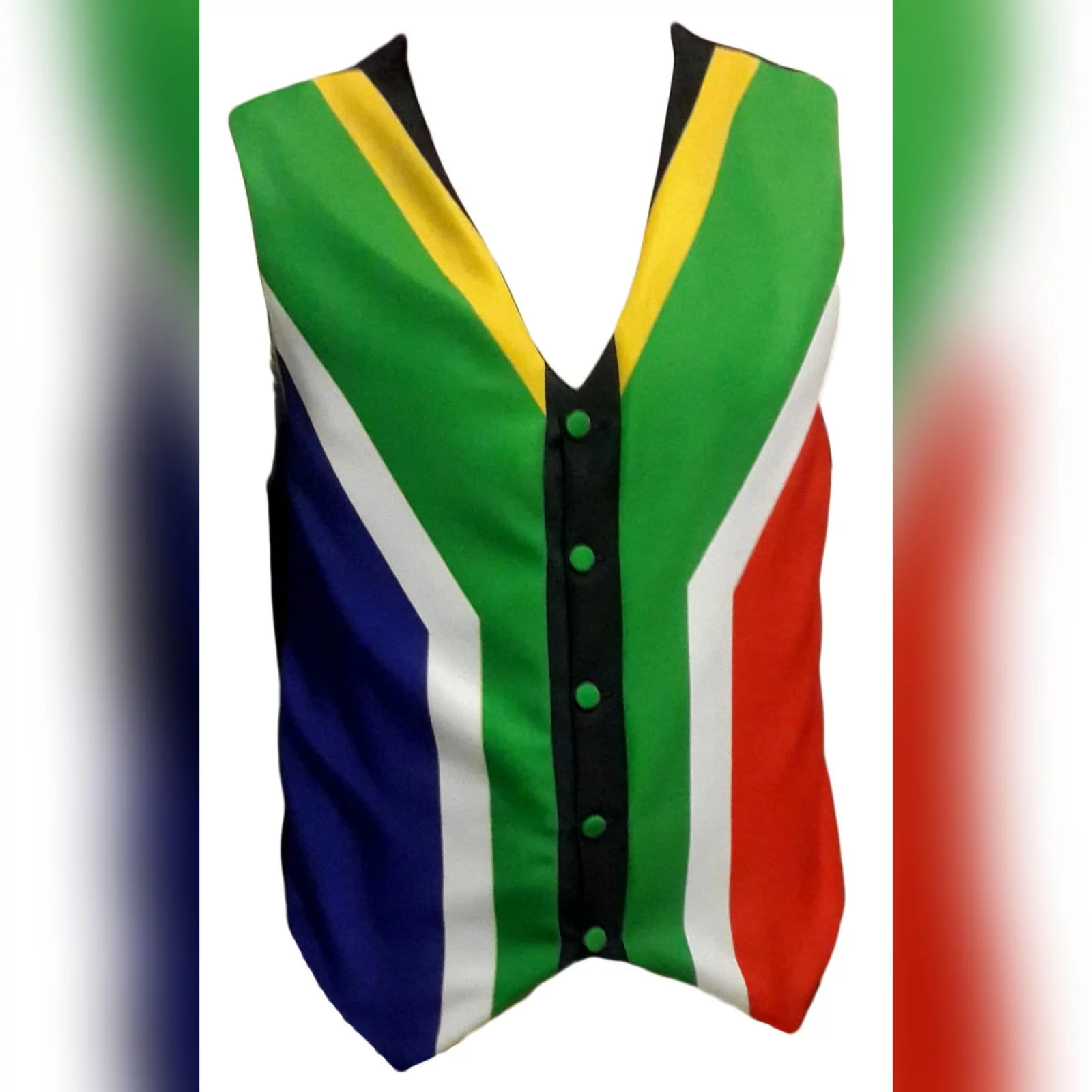 South african flag mens waistcoat 4 south african flag mens waistcoat couriered to the usa.
