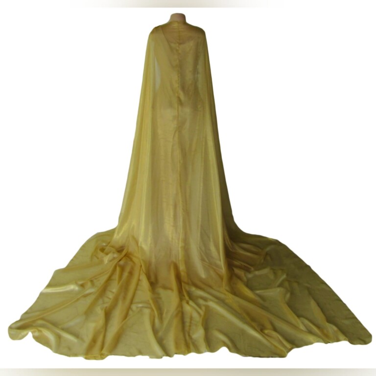 Gold Long Goddess Inspired Prom Dress - Marisela Veludo - Fashion Designer
