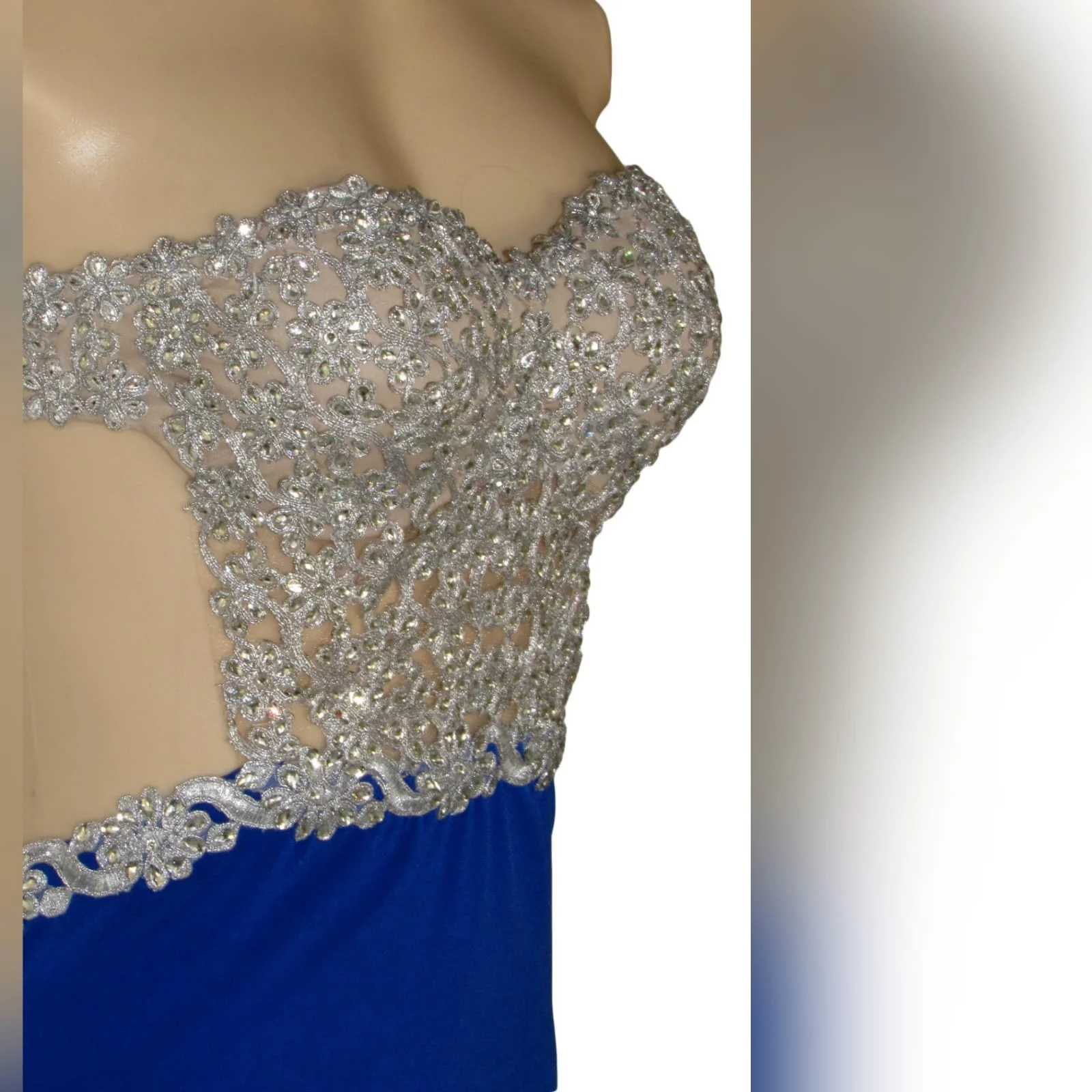Royal Blue And Silver Sexy Ceremony Dress - Marisela Veludo - Fashion ...