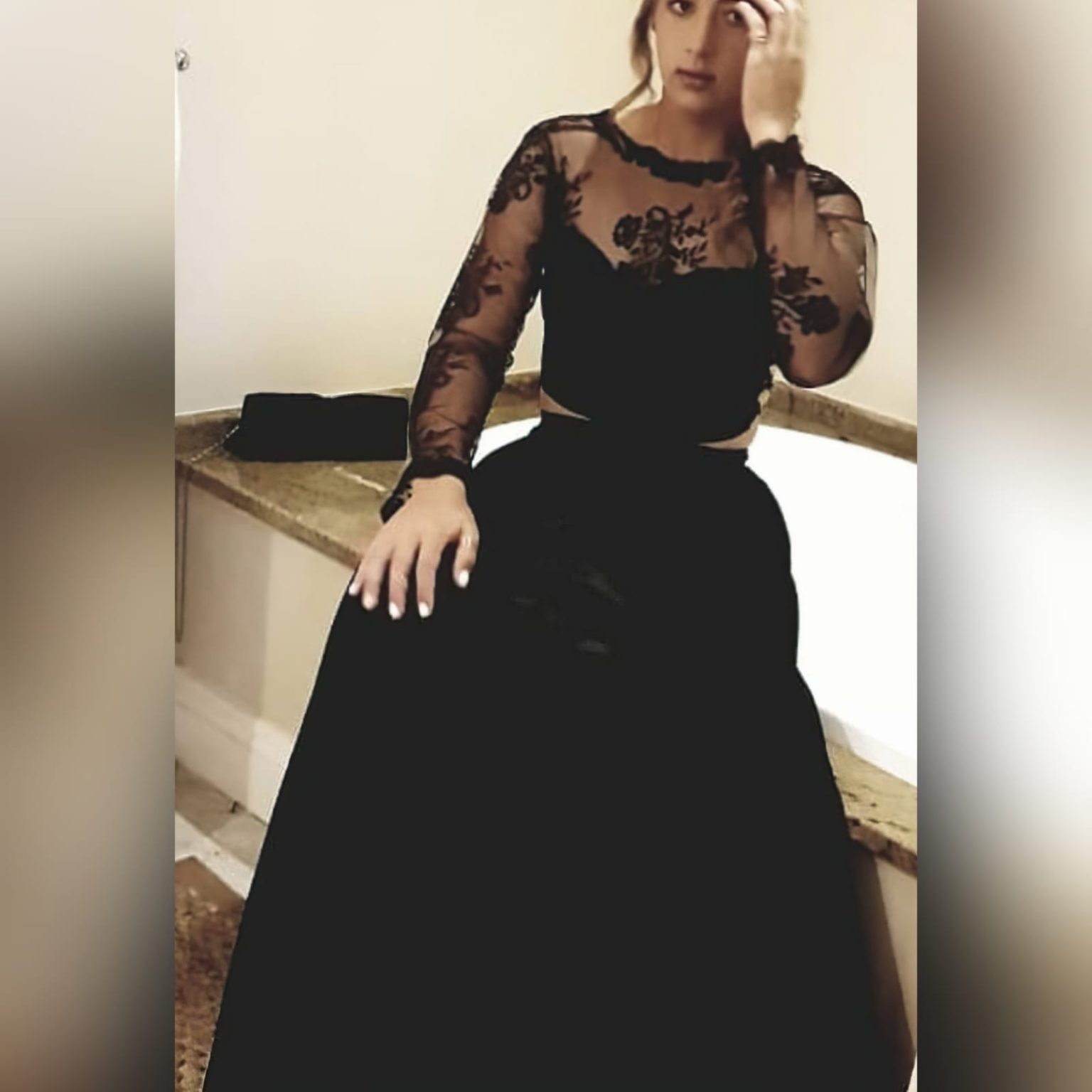 Gorgeous And Fun 2 Piece Black Dress - Marisela Veludo - Fashion Designer