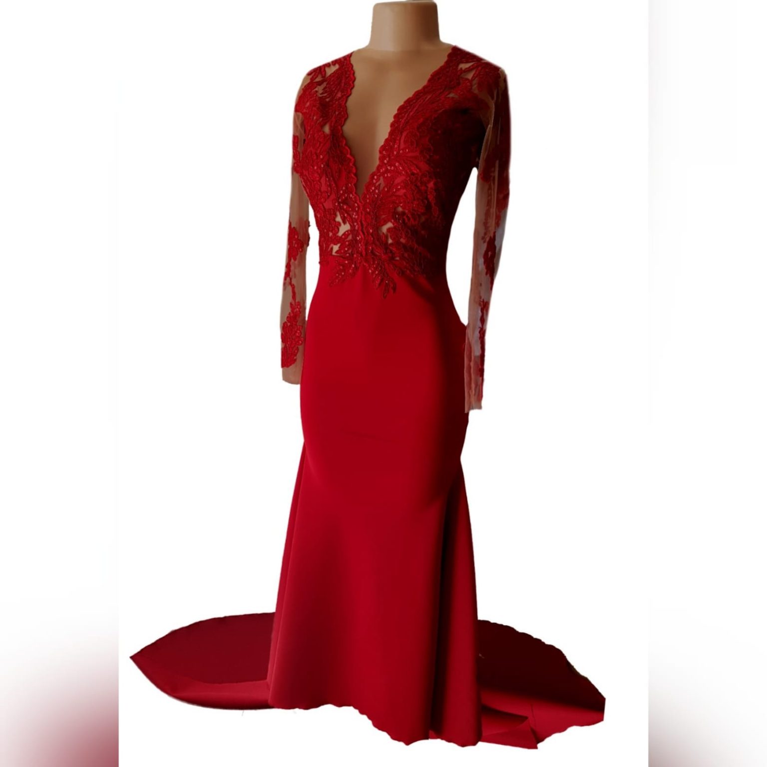 Gorgeous Red Mermaid Matric Dance Dress Marisela Veludo Fashion Designer 